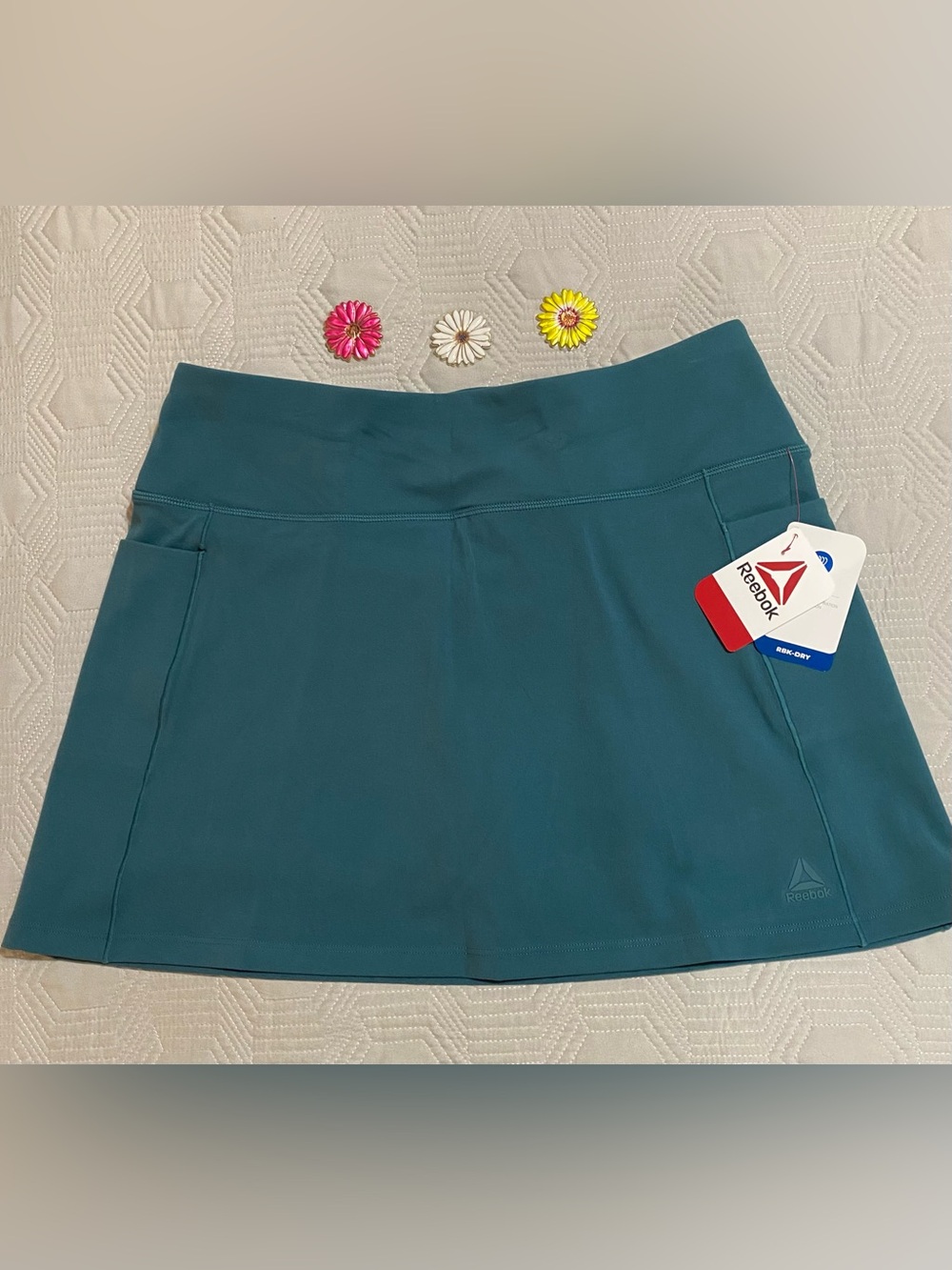 Reebok Teal Active Skort - Women's Athletic Skort Size L NWT